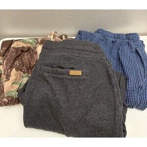 Mens Lounge Pants Bundle of 3 Comfy Fall Winter PJ Lot of 3 Orvis Casual